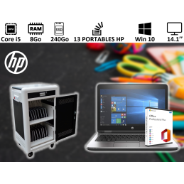 Classe Mobile 13 Portable HP i5 8Go SSD240 14.1'' Windows 10 Pro + Office 2021