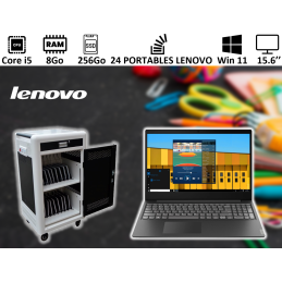 Classe Mobile 24 Portable LENOVO i5 8Go SSD256 15.6'' Windows 11 Pro NEUF